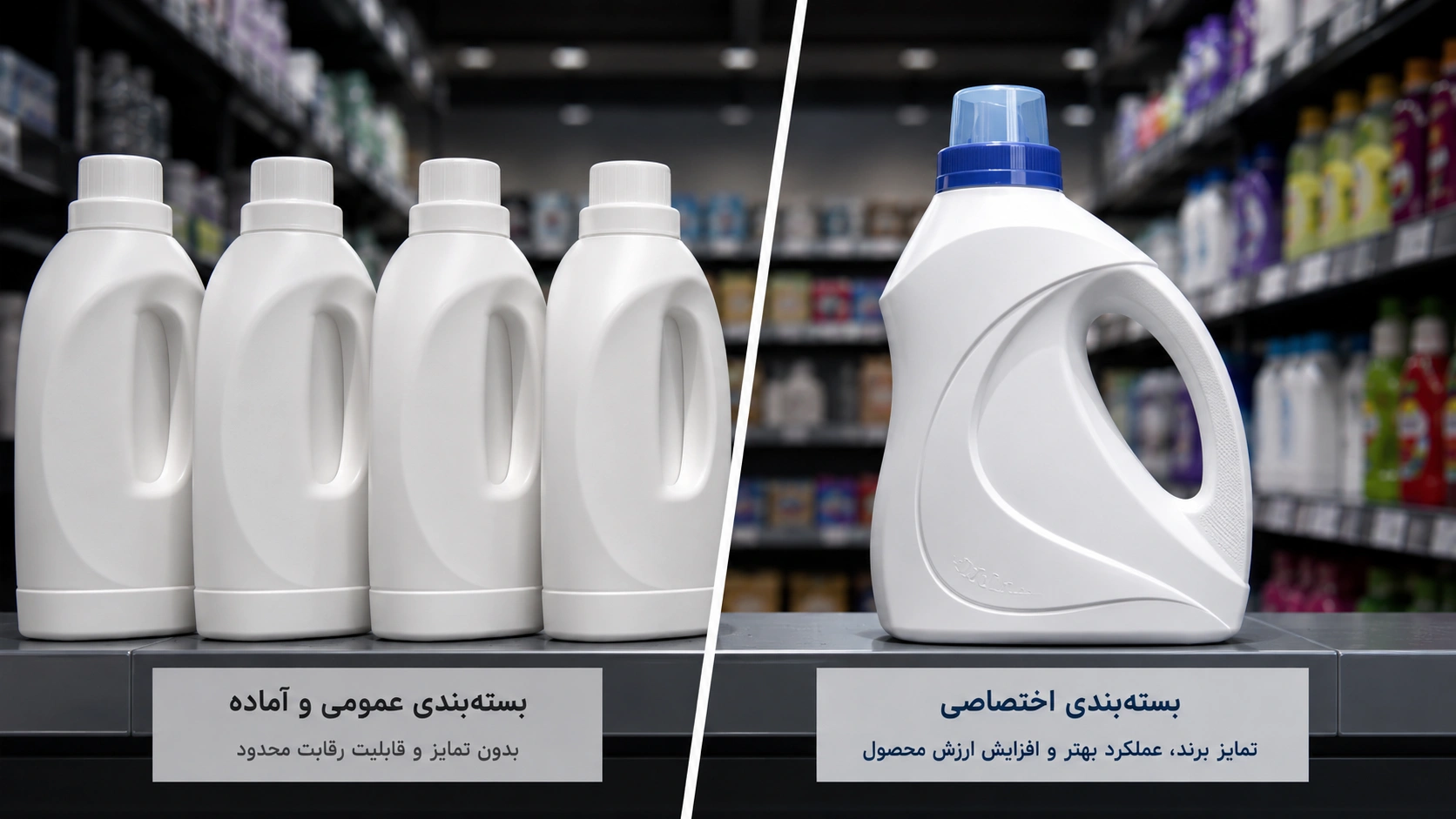 مقایسه بستهبندی پلاستیکی آماده با طراحی بستهبندی اختصاصی